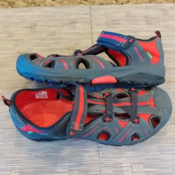 Merrell Other - Merrell Hydro Red/Gray Hiking Sandals Mens size 7/Wms Size 8.5